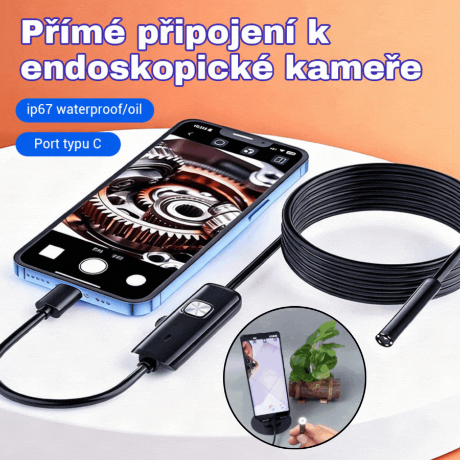 📱Nuevo endoscopio industrial de 7 mm con conexión directa a cámara tipo C para teléfonos Android (endoscopio impermeable)