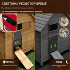 🏠Ограничена по време оферта! Автоматична врата за кокошарник със светлинен сензор.