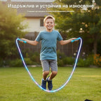 🏃🌈LED светещо въже за скачане три цвята регулируема дължина за деца и възрастни фитнес