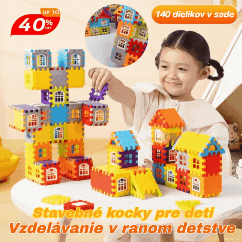 🎁🧩🧩【70kusov】 Vzdelávacie hračky zo stavebníc