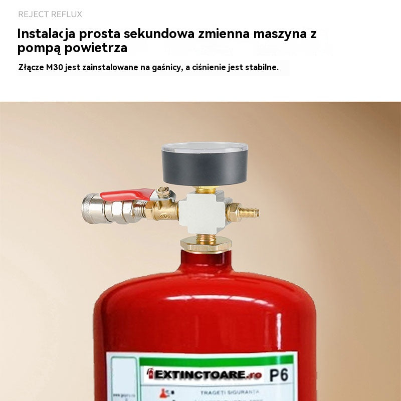 👍👍Przeróbka domowej roboty butli z gaśnicą na butlę z gazem do użytku na dużych wysokościach, butlę z gazem do użytku na kempingu i pikniku, z możliwością ponownego napełniania zaworem gazowym.