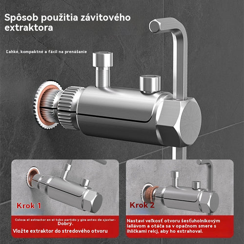 🔥【Kupi 1, dobi 1 gratis】🔥Odstranjevalec pretrganega navoja za kotno pipo, univerzalna pipa