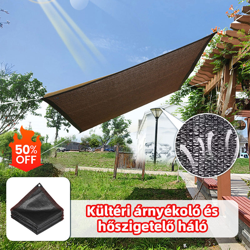 【Korlátozott ideig 50% kedvezmény!】Kültéri árnyékoló és hőszigetelő háló