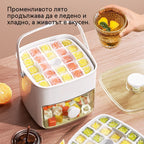 💞Продажбите надхвърлиха 50 000! 💥🥤🧊 50% отстъпка! Ледогенератор с функция за съхранение на лед: прави 48 кубчета лед наведнъж, капак против протичане 🏖️✅