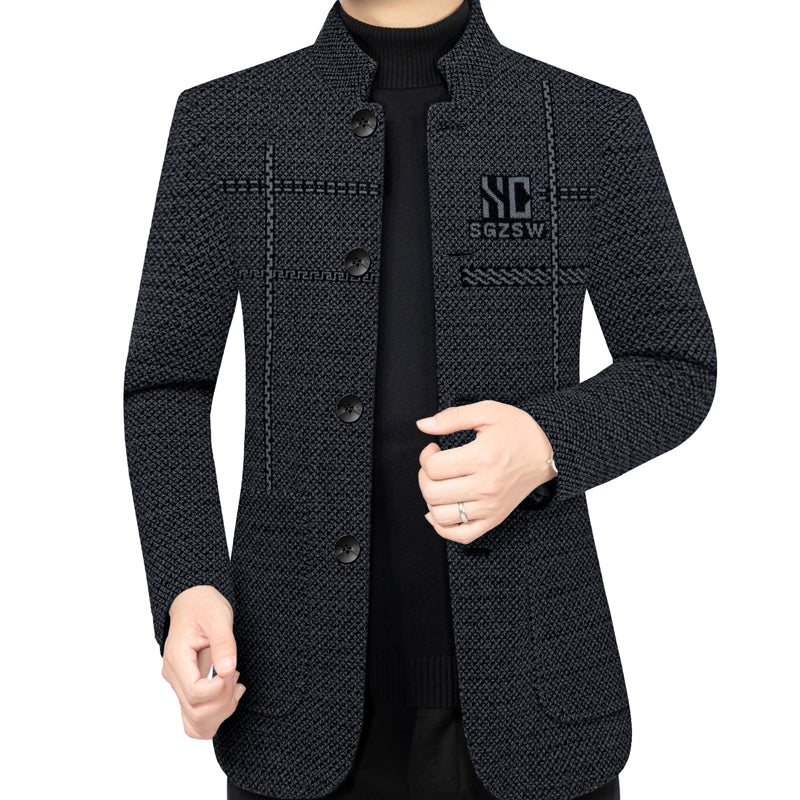 🔥Sleva 40% + Doprava zdarma🔥🧥【40-90kg】Pánský zimní vlněný kabát, odolný proti větru a hřejivý, stylový a vysoce kvalitní