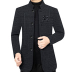 🔥Sleva 40% + Doprava zdarma🔥🧥【40-90kg】Pánský zimní vlněný kabát, odolný proti větru a hřejivý, stylový a vysoce kvalitní