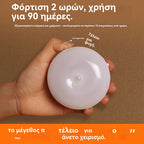 🏡【Αγοράστε 1 και πάρτε 1 δωρεάν】💡Έξυπνο φως LED με λειτουργία ανίχνευσης ανθρώπινου σώματος, εύκολο στη φόρτιση και πρακτικό