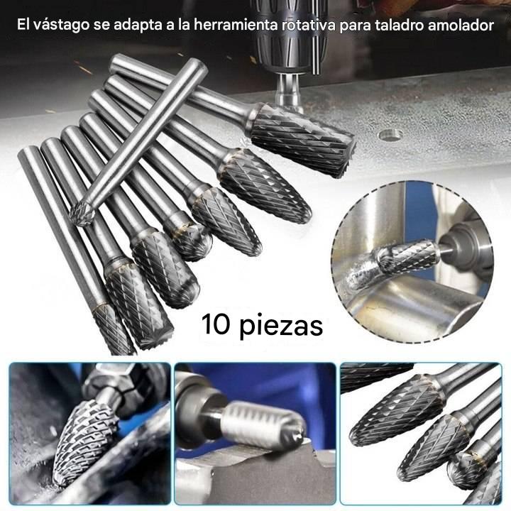 🔩 Juego premium de cortadores rotativos de carburo de acero de tungsteno – Precisión y alta durabilidad