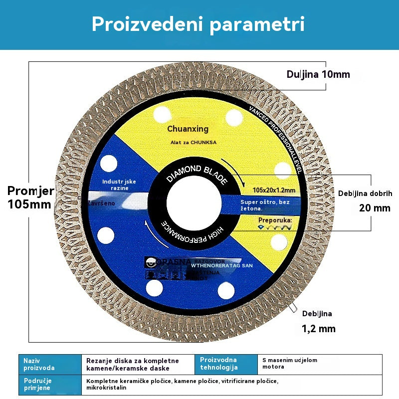🔥Ograničena ponuda – Popust do 50%!🔥【3 komada】Ploče za rezanje kamenih pločica, vitrificiranih pločica i keramike bez prašine