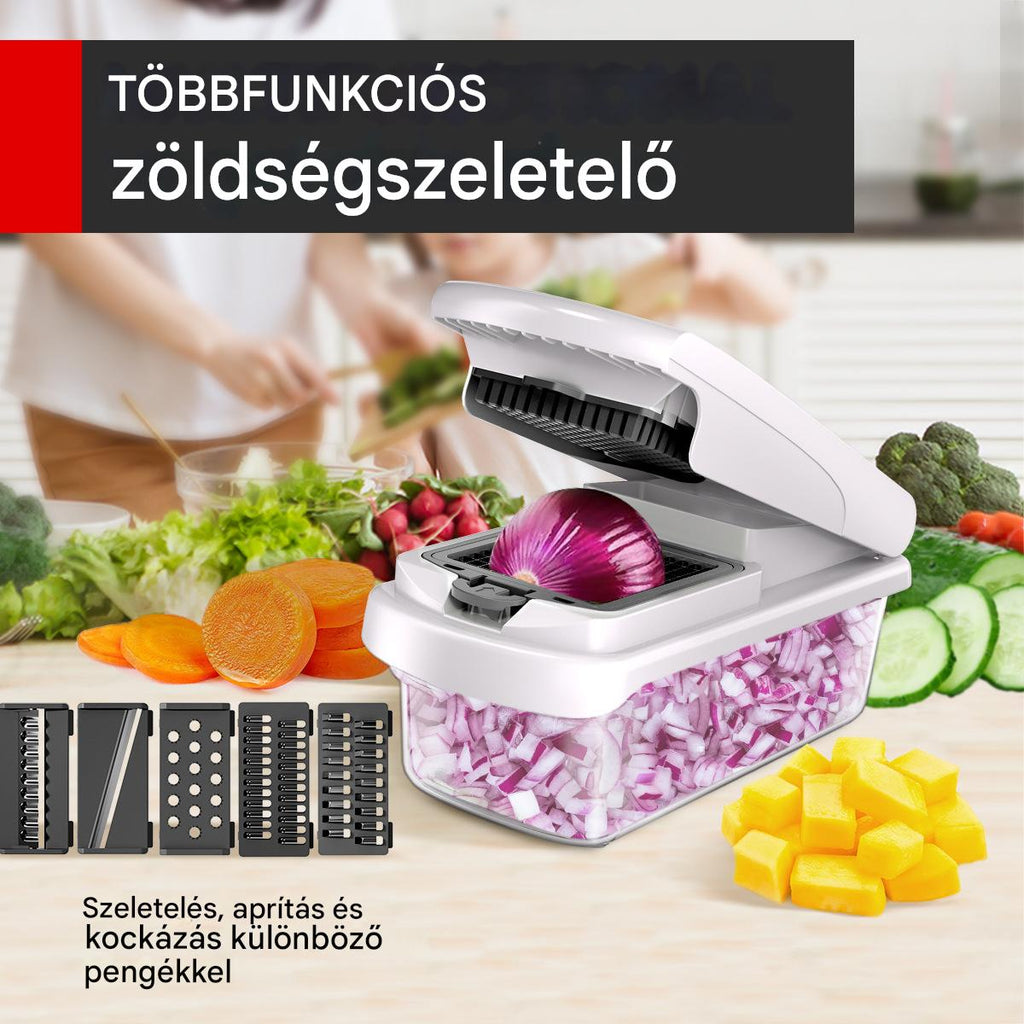 🥕🥕 15 az 1-ben zöldségaprító | Multifunkcionális aprító tartállyal