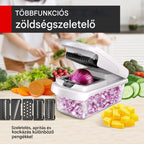 🥕🥕 15 az 1-ben zöldségaprító | Multifunkcionális aprító tartállyal