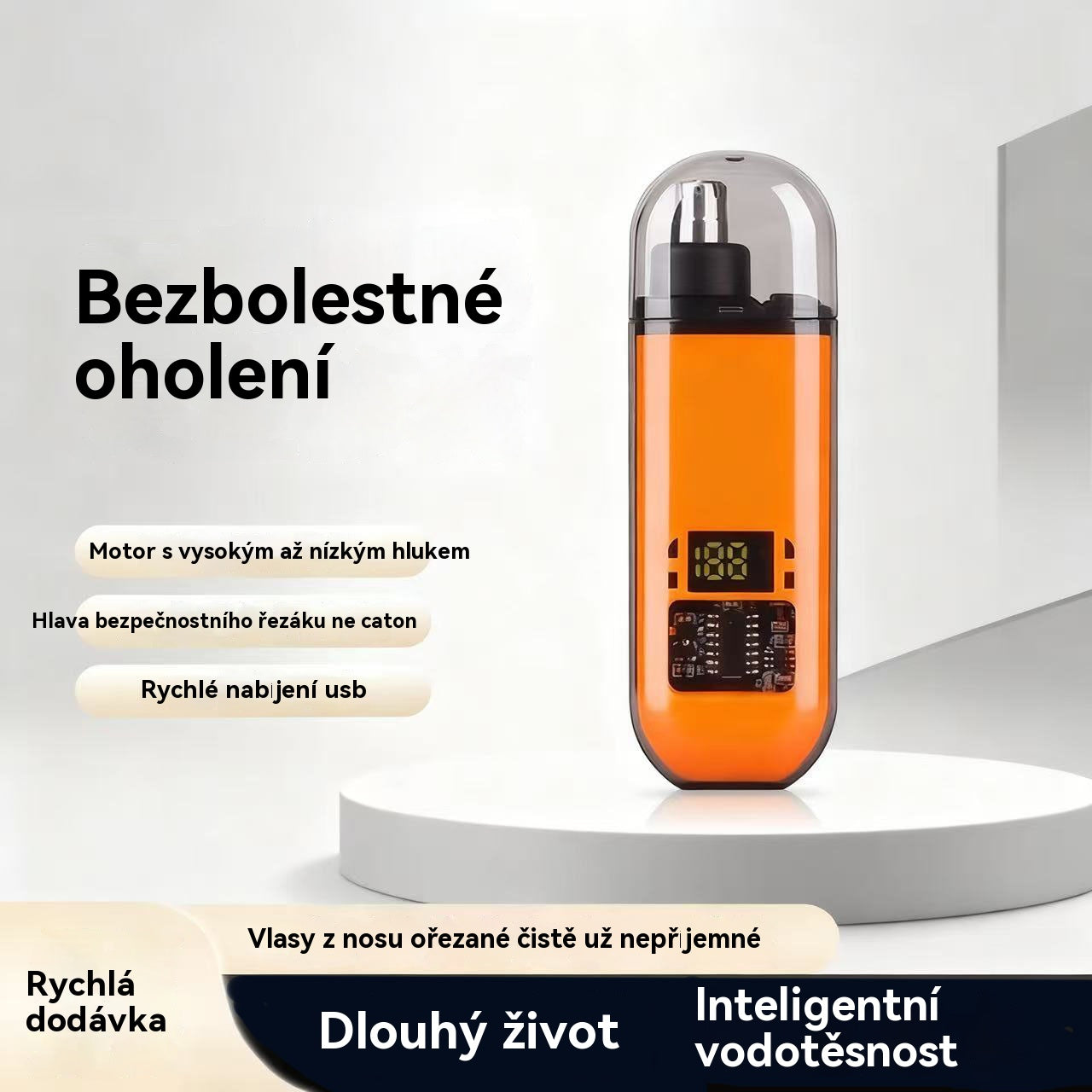 📢📢50% sleva!!! 👨Univerzální multifunkční elektrický zastřihovač chloupků v nose s digitálním displejem