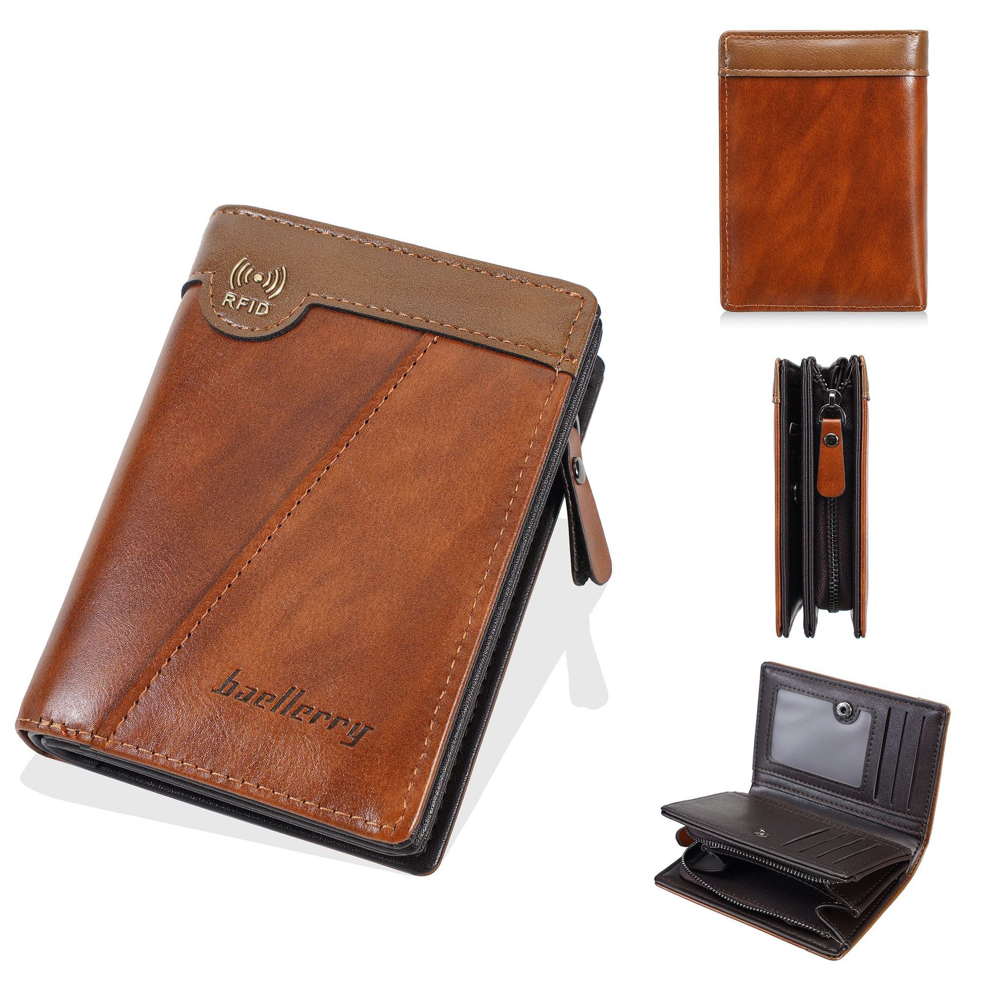 Platba pri doručení | Nová prémiová pánska peňaženka na zips v retro štýle s RFID ochranou