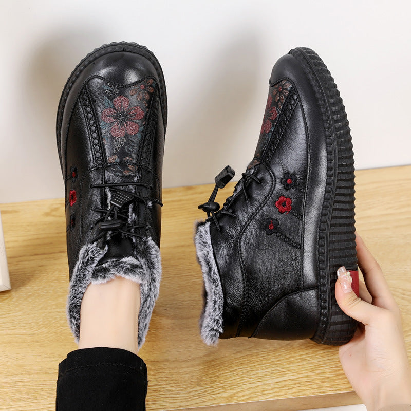 🔥Limitált ajánlat: 40% kedvezmény 🔥 Kézzel készített, valódi bőrből készült női bokacsizma, csúszásmentes és bélelt, Olaszországban gyártva