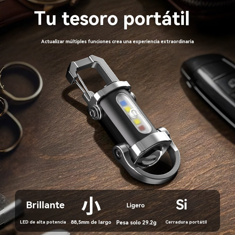 🔥【Compra 1 y llévate 1 gratis】🔥Gran oferta🔥Linterna mini para llave súper brillante e impermeable con salida de 1200 lm