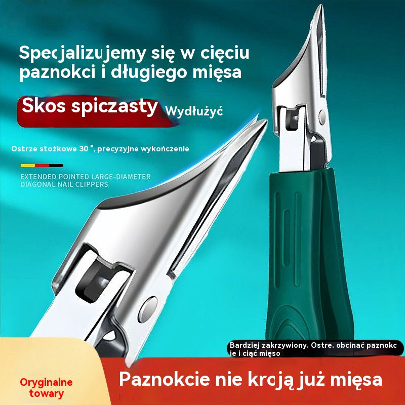 🔥🔥 Obcinacz do paznokci z zabezpieczeniem przed rozpryskiwaniem i krawędzią ściętą pod kątem 25° (zestaw 3 sztuk)