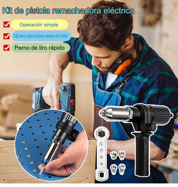🔥Nuevo producto en oferta 🛠️ Junta de conversión de pistola de remache ciego con núcleo de pistola de remache eléctrico profesional