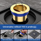 🔥Kupite 1, dobite 1 GRATIS!🔥 Univerzalni medeninasti talni odtok z jedrom proti vonju 🚿✨