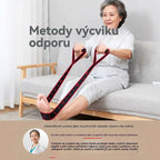 Ιμάντας αντίστασης και ελαστικότητας, κατάλληλος για καθημερινή μυϊκή άσκηση και διατάσεις ποδιών, ιδανικός για άτομα που γυμνάζονται καθώς και για άτομα μέσης και μεγαλύτερης ηλικίας.