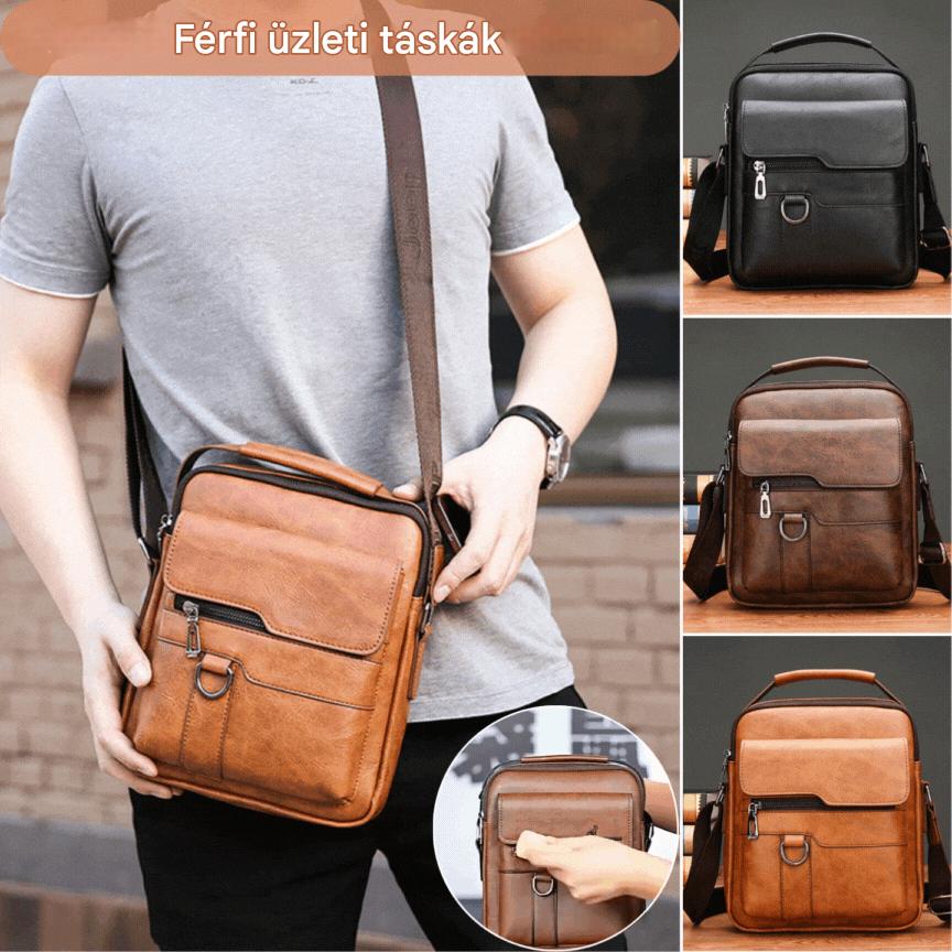🔥【Akció – Akár 50% kedvezmény】👜 Divat, alkalmi marhabőr táska férfiaknak