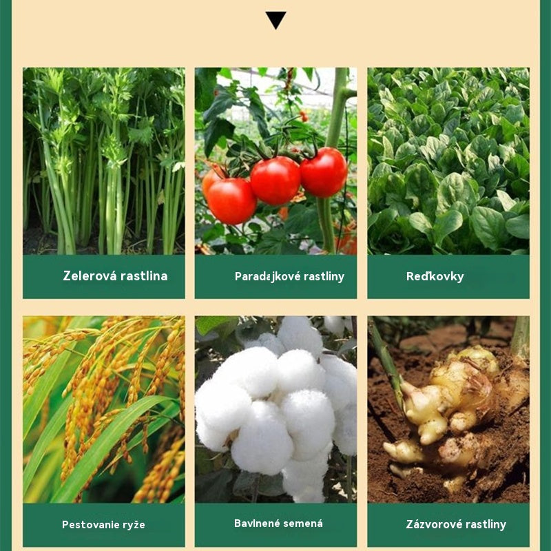 【5 vreciek 22 €】🌿🌿Vo vode rozpustné hnojivo bohaté na chlorofyl, vhodné na listovú hnojivu kvetov, ovocných stromov a zeleniny, podporuje rast koreňov, rast sadeníc a zvyšuje výnos. Vo vode rozpustné poľnohospodárske hnojivo.