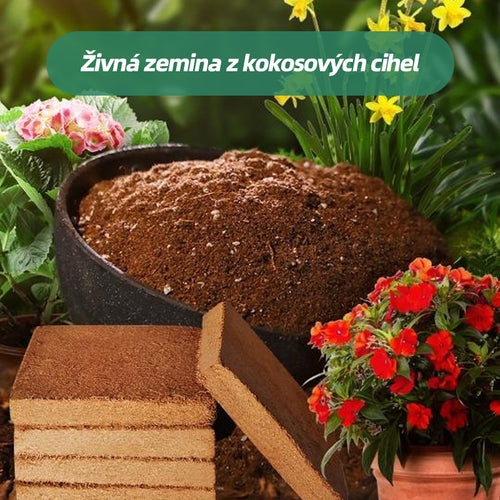 💥【50% sleva】🌱🌱 Výživná kokosová cihlová půda