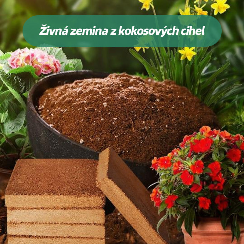 💥🌱🌱Půda z kokosových cihel bohatá na živiny pro výsadbu, akvakulturu a izolaci.