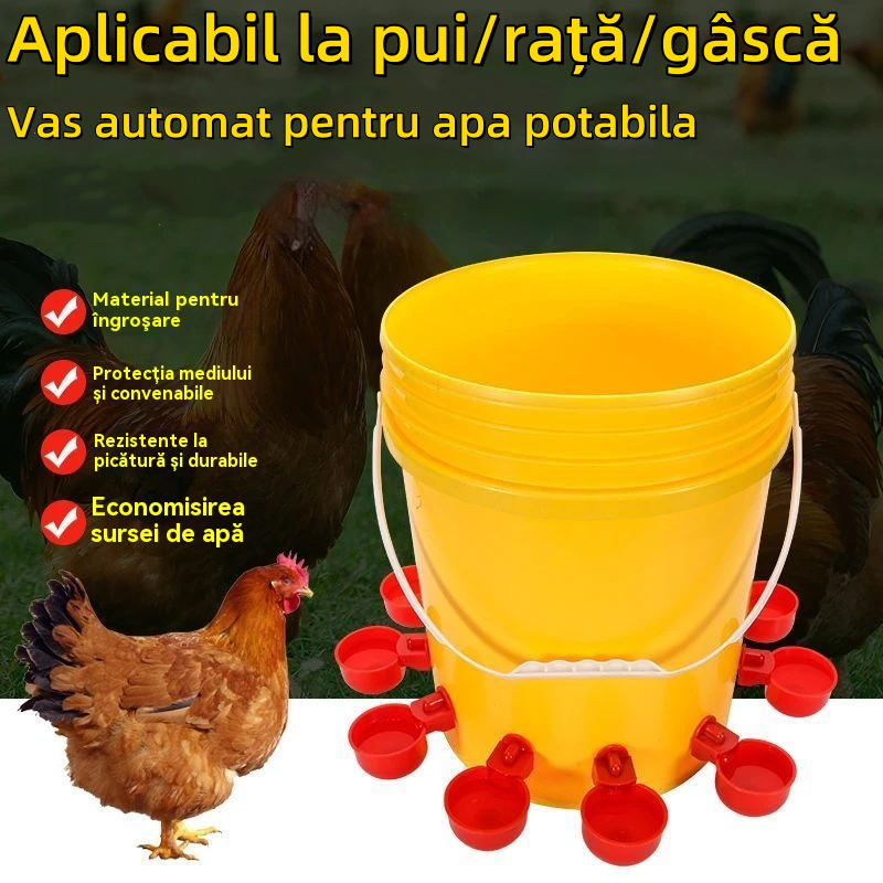 🔥🐔【10τεμ】Αυτόματο μπολ νερού για πουλερικά
