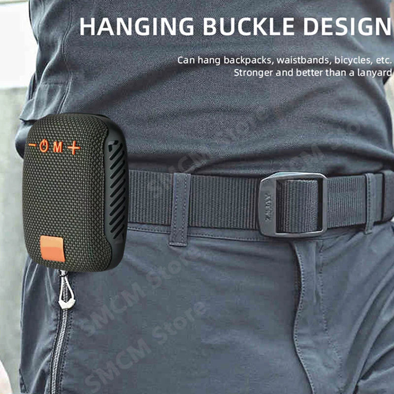 🔥🎶【Akár 50% kedvezmény + Ingyenes szállítás】Hordozható Bluetooth hangszóró tartóval, kültéri kerékpározáshoz, víz- és ütésálló