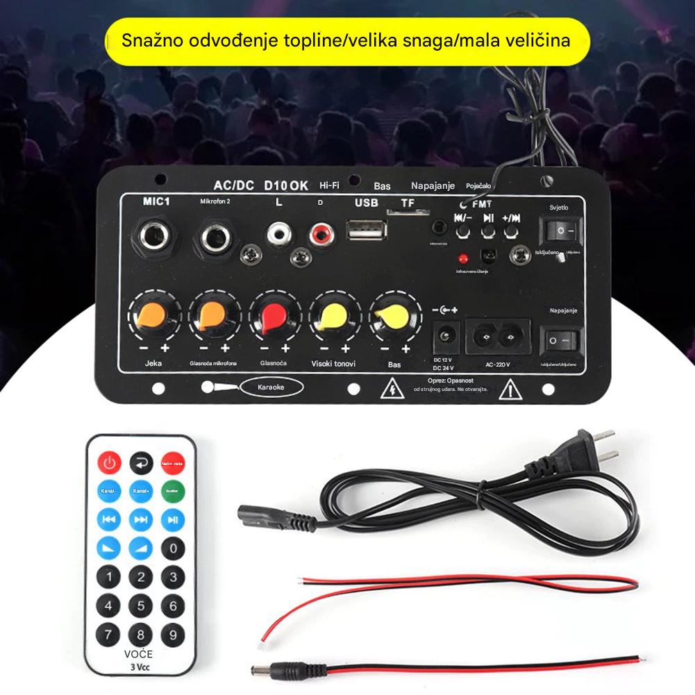 🔊【30% popusta】🎶📣12V/24V Bluetooth DSP pojačalo sa zaslonom, TF/USB utor, pogodno za automobilske sustave