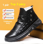 🔥👞【Πολύ δημοφιλές προϊόν】Νέες ανδρικές μπότες με επένδυση, αδιάβροχες και αντιολισθητικές, ζεστές και άνετες, κομψές με ποιοτική υφή