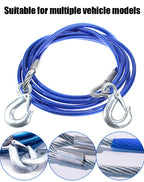 ⛓️🚗Autóvontatókötél, húzókötél, mentőkötél – 4m 3 tonna, 4m 5 tonna, 5m 7 tonna, biztonsági kiegészítők