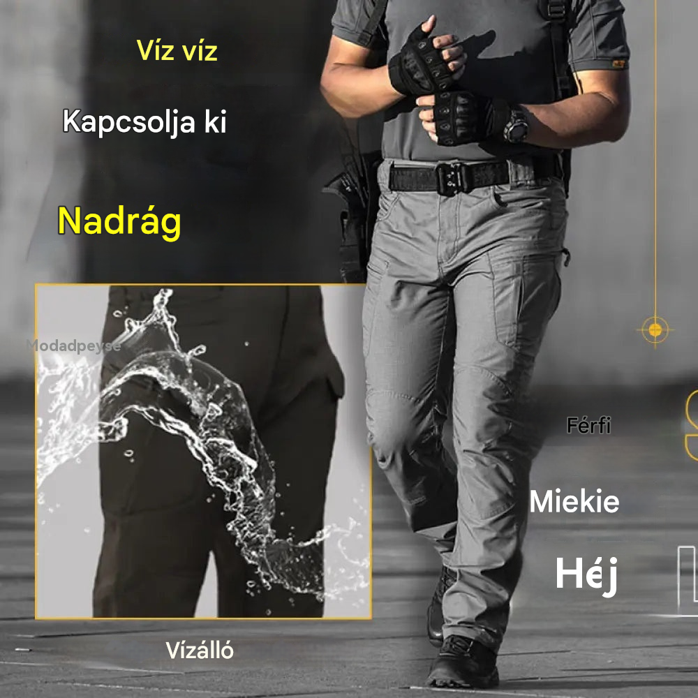⏳ 50% KEDVEZMÉNY! 🔥Taktikai katonai nadrágok férfiaknak, szélálló és melegítő
