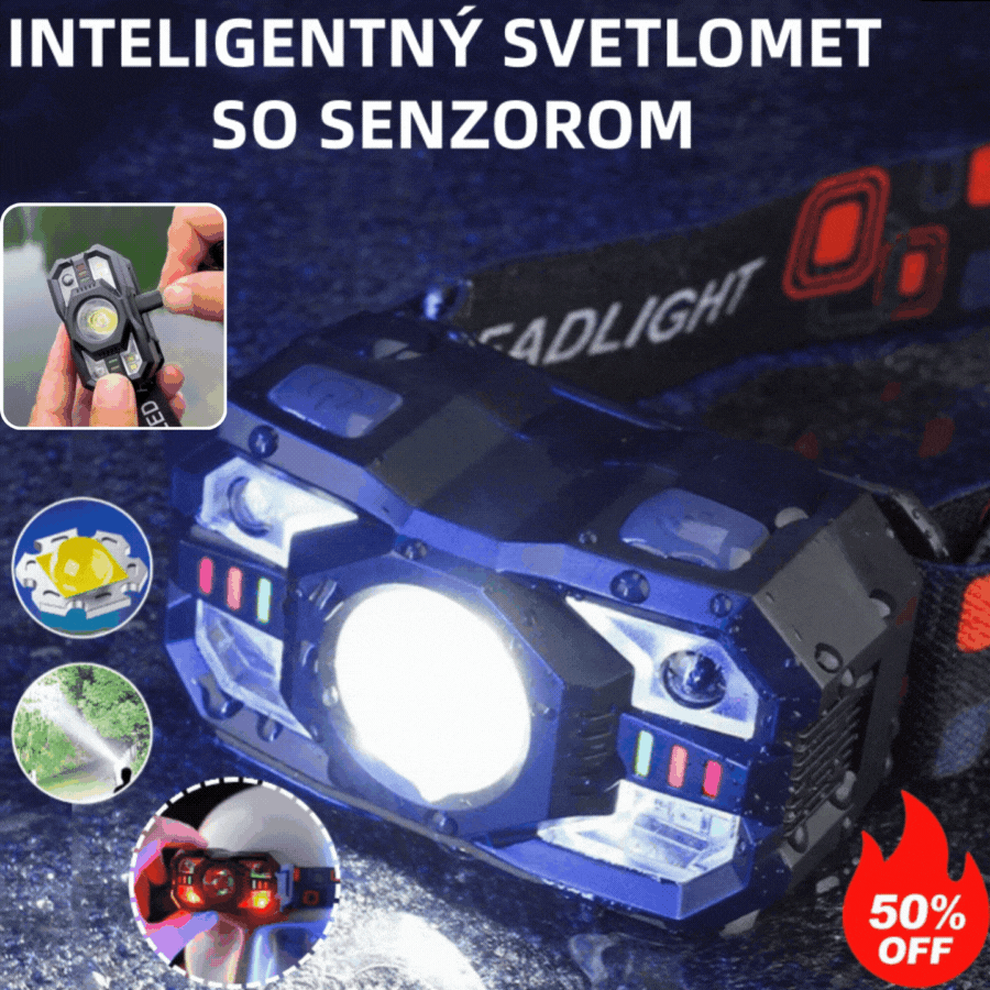 【Korlátozott ideig féláron】Intelligens indukciós jelzőfény hosszú akkumulátor-élettartamú fejre szerelt kültéri éjszakai horgászfénnyel
