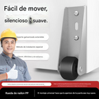 【4 ruedas + 16 tornillos】🚪 Soporte con Rueda para Puerta Caída – Silencioso, Ajustable y Fácil de Instalar 🔧