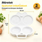 🎁2 darab 7900 Ft💥Mikrohullámú tojásfőző: dupla üregű, tapadásmentes és könnyen tisztítható.🏠
