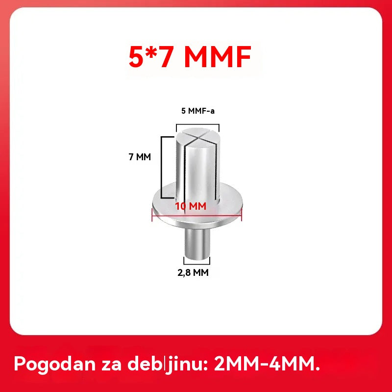 🔥【Разпродажба – До 50% отстъпка】🧰🔩【100 бр.】Алуминиеви ударни разширителни нитове — бързо и сигурно закрепване без усилие
