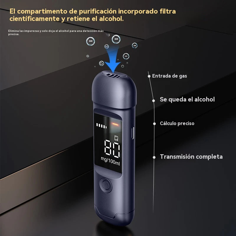 🍷 Nagy pontosságú hordozható alkoholszintmérő – Mérje meg az alkoholszintjét vezetés előtt!