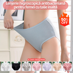 【Vásároljon 4-at, kap 4-at ingyen】UTOLSÓ NAPI AKCIÓS 50% KEDVEZMÉNY，Női higroszkópos, antibakteriális, magas derékú fehérnemű