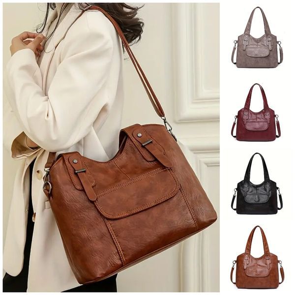 🔥【Горещи продажби – Намаление 40%】👜Нова дамска винтидж чанта през рамо от естествена кожа