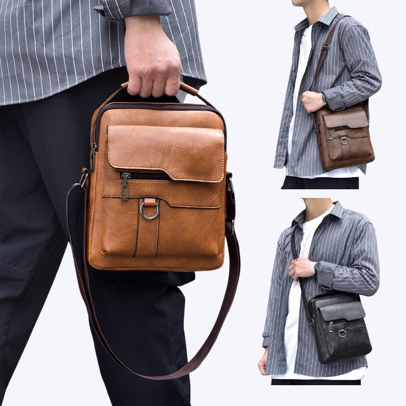 🔥【Akció – Akár 50% kedvezmény】👜 Divat, alkalmi marhabőr táska férfiaknak