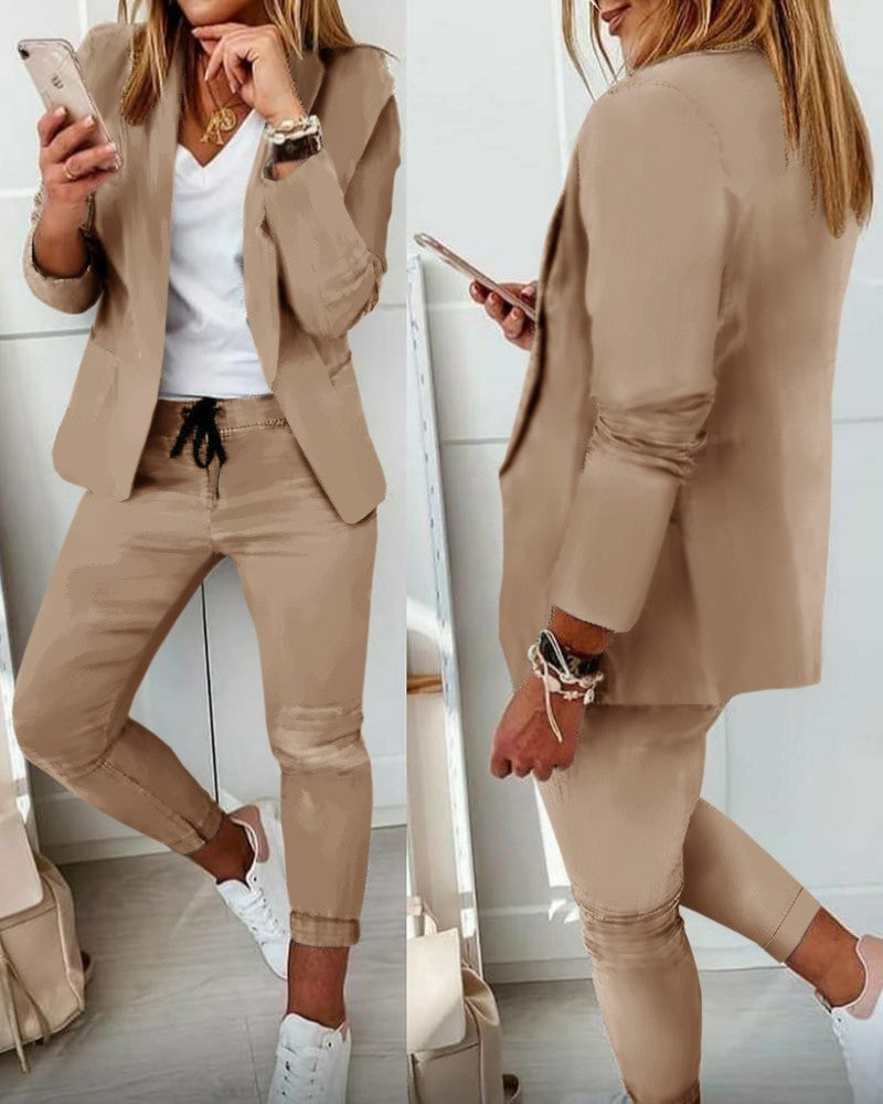 【Korlátozott ideig 50% kedvezmény】【S-3XL】Alkalmi divatos öltöny női öltöny