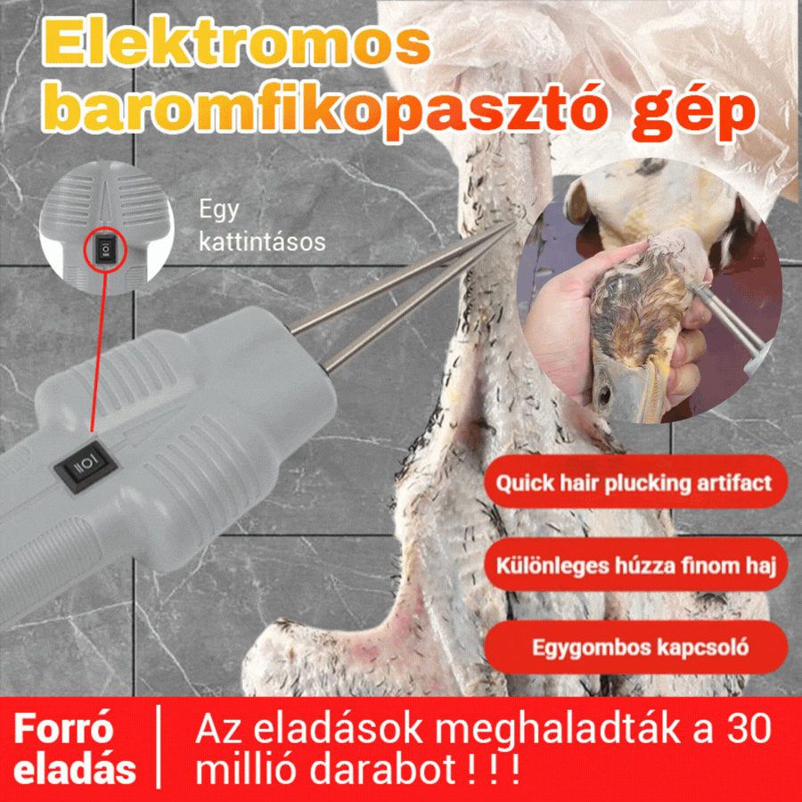 🔥🛒【Korlátozott idejű ajánlat】🦆Elektromos baromfiszőreltávolító gyorsan